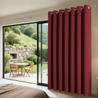 Joydeco Blackout Patio Sliding Door Curtains, Privacy Room Divider Curtains