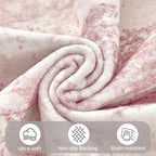 UERMEI 5x7 Area Rug Living Room Rugs Thickened - Washable Neutral Modern Abstract Soft Rug Indoor Floor No Slip Rug Carpet for Bedroom Under Dining Table Home Office Decor - Pink