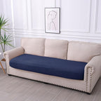 hyha Waterproof Couch Cushion Covers for Pets, Non Slip Sofa Seat Cover for Dogs Washable, Soft Thick Stretch Jacquard Fabric, Sofa Slipcovers with Elastic Bottom (1 Piece for Large, Navy)