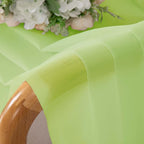 OWENIE Lime Sheer Curtains for Bedroom Living Room 54 Inch Length 2 Panels Set, Soft Solid Light Filtering Sheer Short Curtains for Small Window, 2 Pcs Total 84 Width 54 Long, Lime