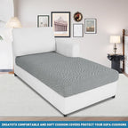 2025 Stretch Chaise Covers for Sectional Sofa, Individual Chaise Lounge Cover Removable Washable, L-Shaped Couch Seat Cover Replacement, Unique Fashion Pattern Soft Cozy Durable (Chaise, Light Gray)