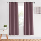 NICETOWN Blackout Curtains for Bedroom, Dry Rose, 34 inches by 70 inches Long Curtains & Drapes for Living Room, Thermal Insulated Window Treatment Draperies for Nursery