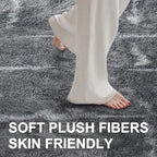 Area Rugs for Living Room, 5x7 Feet Soft Fluffy Shagg Plush Rug High Pile Non-Slip Floor Carpet for Bedroom Nursery Kids Home Dorm Decor Grey Star