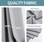 ChrisDowa Blackout Curtains for Bedroom and Living Room 108 Inches Long