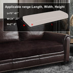 ANARACHON Leather Look Couch Cushion Covers Sofa Seat Slipcovers Sets Couches Furniture Protector for Sectional Armchair Loveseat Pets Kids Stretch Spandex Fabric (1 Cushion XL Sofa, Chocolate)