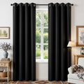 Joydeco Blackout Curtains for Bedroom 84 Inch - Black Out Curtains with Grommets Thermal Insulated Room Darkening Light Blocking, Noise Reducing & Wrinkle-Free Drapes for Living Room Windows, 2 Panels