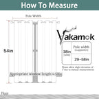 Yakamok Blackout Curtains Room Darkening Thermal Insulated with Grommet Window Curtain for Bedroom, 38Wx54L inch, Pink, 2 Panels