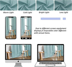 Simplebrand Ava Aqua Blackout Curtains for Bedroom 72 Inch Length 2 Panels Set, Privacy Thermal Insulated Rod Pocket Window Curtains for Patio French Door Front Door, W40 x L72 Inch, Aqua
