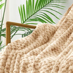Exclusivo Mezcla Fleece Twin Blanket for Bed, Extra Large Fuzzy Tie-dye Camel Bed Blankets, Soft Cozy Plush Sofa Throws for All Seasons, 90x66 Inches
