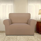 PureFit Super Stretch Sofa Slipcover – Spandex Non Slip Soft Couch Sofa Cover, Washable Furniture Protector with Non Skid Foam and Elastic Bottom for Kids, Pets (Oversized, Camel)