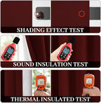 Yakamok Room Darkening 100% Blackout Curtains Grommet Window Treatments with 2 Thick Layers-Burgundy Red Thermal Insulated Drapes Set of 2 Panels for Bedroom Living Room 52 Inches by 72 Inches Length