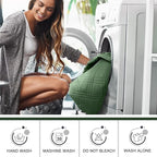 TAOCOCO 100% Waterproof Loveseat Recliner Covers 2 Seater, Split Loveseat Covers for Reclining loveseat, Non Slip Reclining Couch Cover with Double Straps for Kids, Pets(2 Seater, Vine Green)