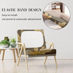 8Pcs Stretch Patio Cushion Covers Outdoor Cushion Cover, Jacquard Stretch Cushion Covers, Cover Replacement, Outdoor Sofa Covers, Washable Furniture Couch Cushion Cover (Maple Leaf)