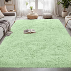 5x7 Area Rugs for Living Room Rug: Soft Fluffy Shag Mint Green Rugs for Bedroom, Non-Slip Large Fuzzy Plush Rug Indoor Floor Carpet for Nursery Kids Boys Girls Room, Dorms, Playroom, Modern Home Decor