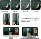 Chyhomenyc Hunter Green Sheer Valances for Windows - Light Filtering Small Kitchen Curtains, Rod Pocket Short Top Window Treatment Decor for Living Room Bathroom Basement, 42Wx16L inches, 2 Panels
