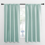 NICETOWN Blackout Curtains for Bedroom, Blackout Curtain Panels, Aqua Blue, 1 Pair, 42 by 45-inch, Window Treatment Energy Saving Thermal Insulated Solid Rod Pocket Blackout Drapes/Draperies