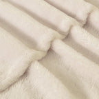 BEDELITE Fleece Blanket Twin Size Beige Throw Blankets for Couch & Bed, Luxury Plush Cozy Fuzzy Blanket 60x80 inches, Super Soft Warm Lightweight Throw Blanket for Travel Camping