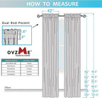 OVZME Sheer White Curtains 108" Inch Length 2 Panels Set, Light Filtering Soft Rod Pocket Voile White Drapes for Living Room/Bedroom, Each 42" W x 108" L