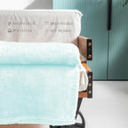 Exclusivo Mezcla Plush Fuzzy Fleece Throw Blanket Extra Large, Super Soft, Fluffy and Warm Blankets for Couch, Bed, All Season (Mint Green, 50x70 inches)
