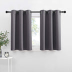 NICETOWN Kitchen Curtains Blackout Drapes for Basement Dorm, 42 W x 36 L