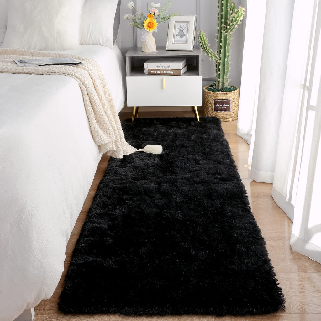Chicrug Soft Runner Rugs for Bedroom Living Room Plush Fluffy Rug 2x5