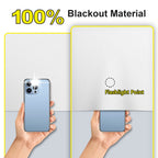 FADOTY 100% Blackout Curtains, 57"x 118" Portable Black Out Window Cover