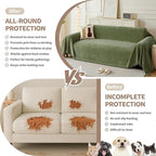 Armchair Couch Cover for Dogs 1 Cushion, Washable Recliner Covers Sofa Protector, Oversized Single Chair Covers, Accent Chair Couch Slipcovers, Pet Couch Cover Blanket Throws(71"x91", Green)