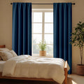 CUCRAF Navy Blue Blackout Curtains 84 inch Length 2 Panels Set, Rod Pocket Room Darkening Drapes for Bedroom Living Room, Insulated Thermal Light Blocking Window Curtain (W52 x L84 Inch)