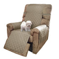 U-NICE HOME Reversible Recliner Chair Covers, Khaki/Light Grey