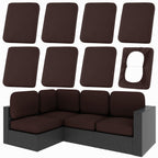 hyha 12Pcs Patio Cushion Covers, Stretch Outdoor Couch Cushion Covers