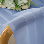 OWENIE Sheer Curtains 72 Inches Long 2 Panels Set, Modern Light Filtering Sheer Curtain Rod Pocket Clear Drapes for Window Sliding Door, Demin, 2 Pcs Each 42 x 72 Inch