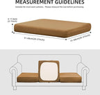 Outdoor Cushion Covers Set,12PCS Patio Furniture Couch Seat Slipcovers, Replacement for Sofa Sectional Chair(Cover，Only)