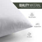 Utopia Bedding Throw Pillows, 18x18 Pillow Inserts, Pack of 1, White