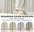 Deconovo Blackout Curtains for Bedroom, Living Room Curtains 63 Inches Long