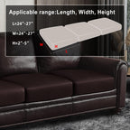 ANARACHON Leather Look Couch Cushion Covers Sofa Seat Slipcovers Sets Couches Furniture Protector for Sectional Armchair Loveseat Pets Kids Stretch Spandex Fabric (3 Cushion Sofa, Chocolate)