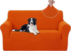 U-NICE HOME Loveseat Cover Stretch Couch Cover Sofa Cover Sofa Slipcover Furniture Protector for 2 Cushion Couch Sofa Pet Friendly(Loveseat, Orange)