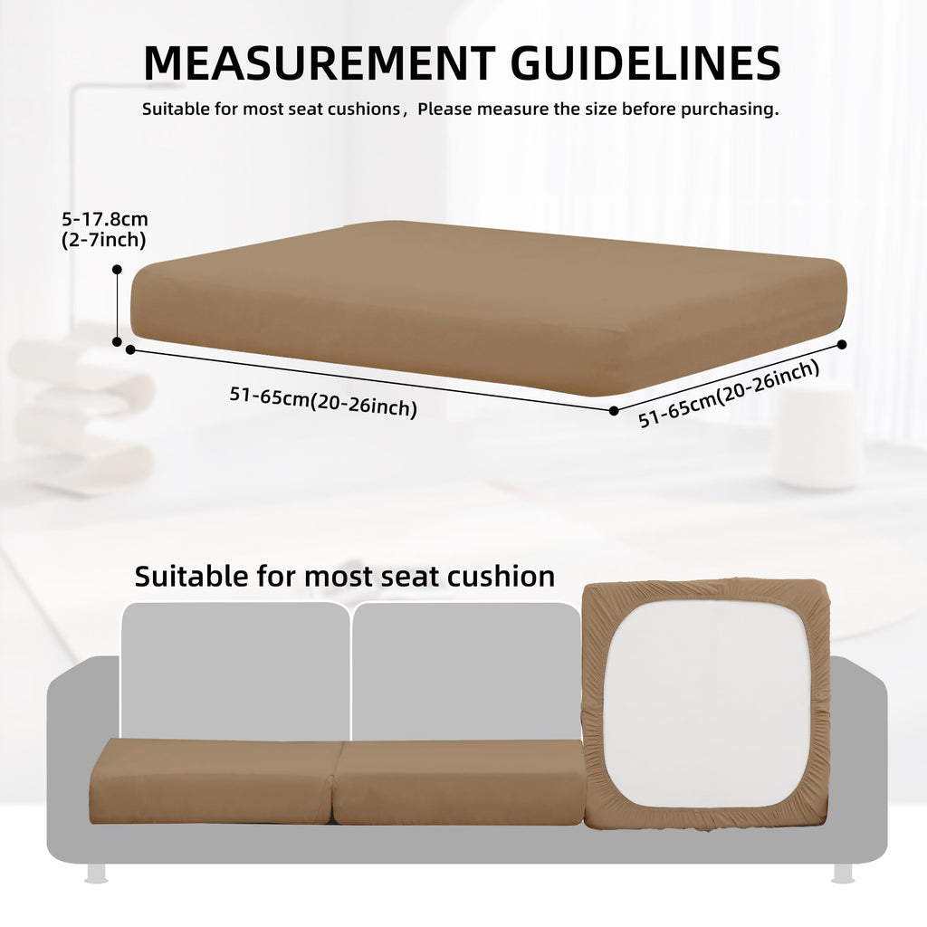 DREAHOTEXTIL 8Pcs Outdoor Cushion Covers, Elastic Patio Cushion Covers