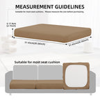 DREAHOTEXTIL 8Pcs Outdoor Cushion Covers, Elastic Patio Cushion Covers
