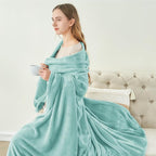 BEDELITE Fleece Blanket Twin Size Haze Blue Throw Blankets for Couch & Bed, Luxury Plush Cozy Fuzzy Blanket 60x80 inches, Super Soft Warm Lightweight Throw Blanket for Travel Camping