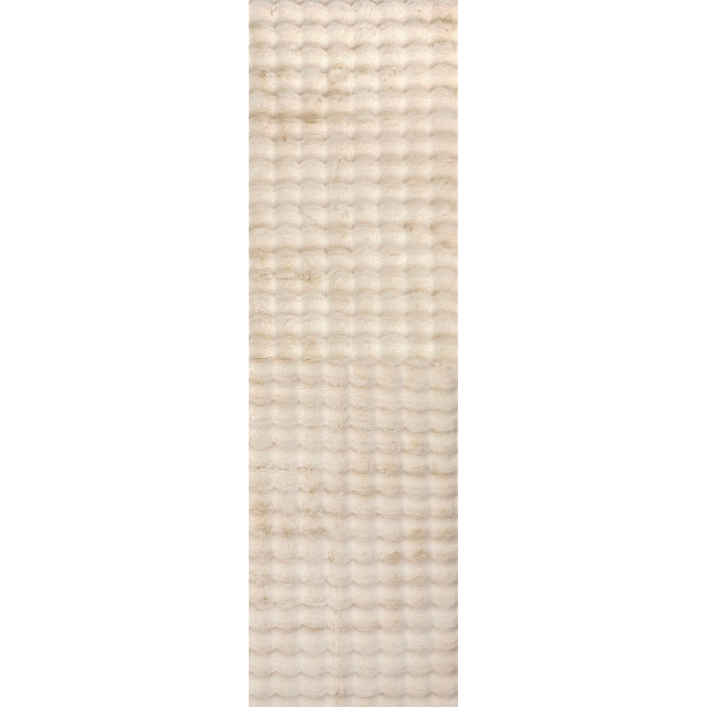 nuLOOM Jeni Beige Checkered Washable Runner Rug, 2' x 8'