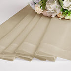 OWENIE Taupe Sheer Curtains 78 inches Long for Bedroom Living Room 2 Panels Set, Rod Pocket Solid Taupe Curtain, Soft Touch Elegant Voile Curtains & Drapes for Nursery, 42"x78", 2 Pcs