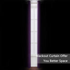 LEMOMO Blackout Curtains 66 x 95 inch/Purple Curtains Set of 2 Panels/Thermal Insulated Room Darkening Bedroom Curtains