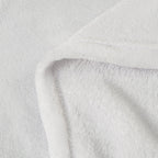 BEDELITE Fleece Blanket Soft Plush King Size Bed Blanket White 108"x90"