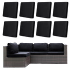 DREAHOTEXTIL 8Pcs Outdoor Cushion Covers, Elastic Patio Cushion Covers