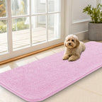 OLANLY Dog Door Mat for Muddy Paws 59x20, Super Absorbent Chenille Mud Mat