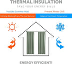 RYB HOME Short Blackout Curtains for Bedroom, Room Darkening Insulated