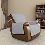 Easy-Going Oversized Recliner Cover Reversible Couch Cover Sofa Cover for Living Room Water Resistant Furniture Protector with Elastic Straps for Pets Dog (Oversized Recliner, Light Gray/Ivory)
