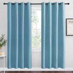 NICETOWN Cappuccino Blackout Curtains for Kitchen 55" w x 78" L 2 Panels