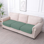 hyha Waterproof Couch Cushion Covers for Pets, Non Slip Sofa Seat Cover for Dogs Washable, Soft Thick Stretch Jacquard Fabric, Sofa Slipcovers with Elastic Bottom (3 Pieces, Green)