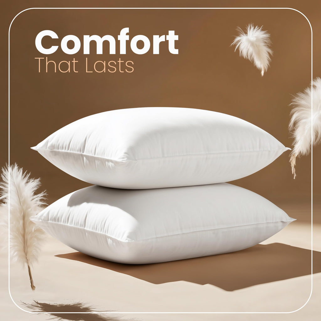 Utopia Bedding 20x26 Pillow Inserts, White Throw Pillows for Couch, 2 Pack